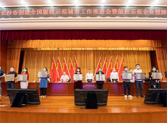 天舟文化獲授牌“長沙市版權(quán)示范企業(yè)”：保護(hù)創(chuàng)新成果 加強(qiáng)版權(quán)意識